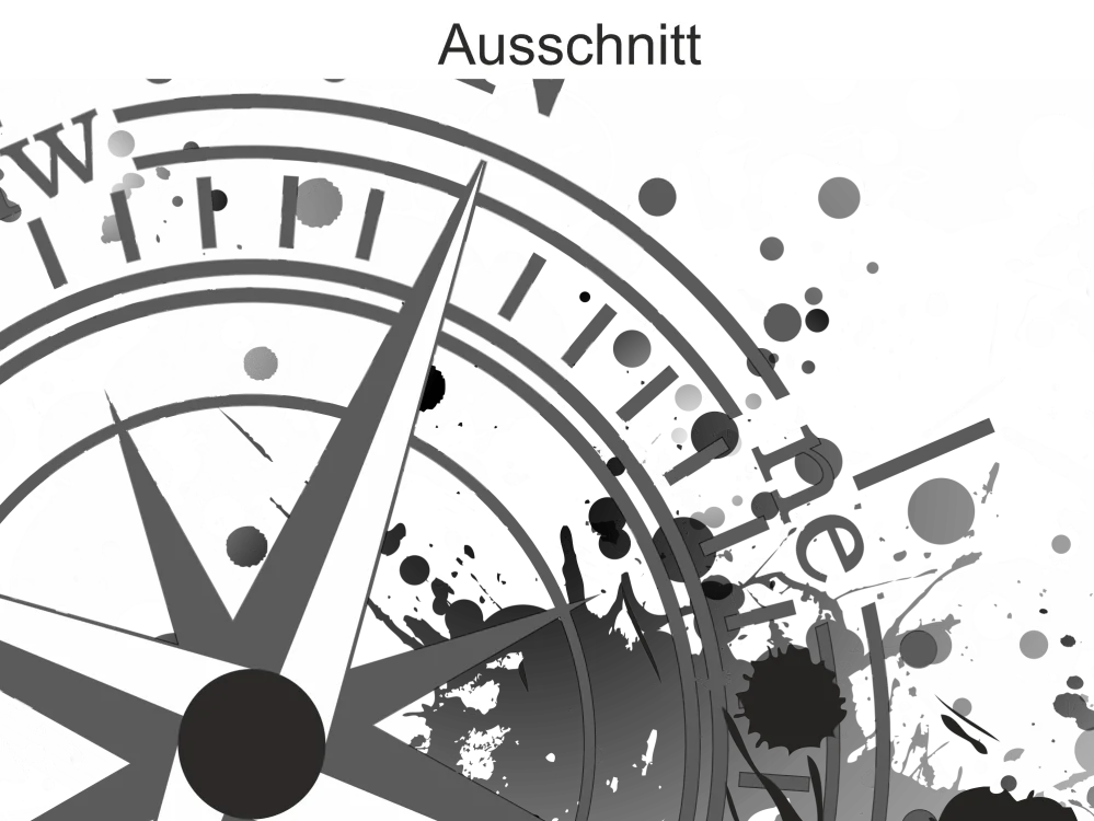 Wohnmobilaufkleber Kompass mit Farbklecksen - Ansicht Ausschnitt Wohnmobilaufkleber Kompass mit Farbklecksen - Ansicht Ausschnitt