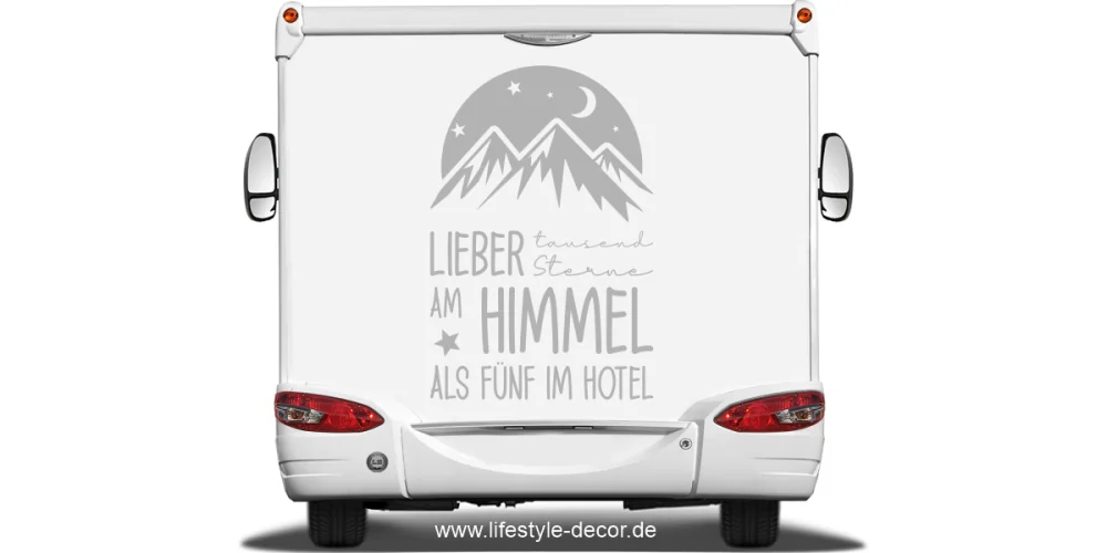 Wohnmobilaufkleber Tausend Sterne am Himmel