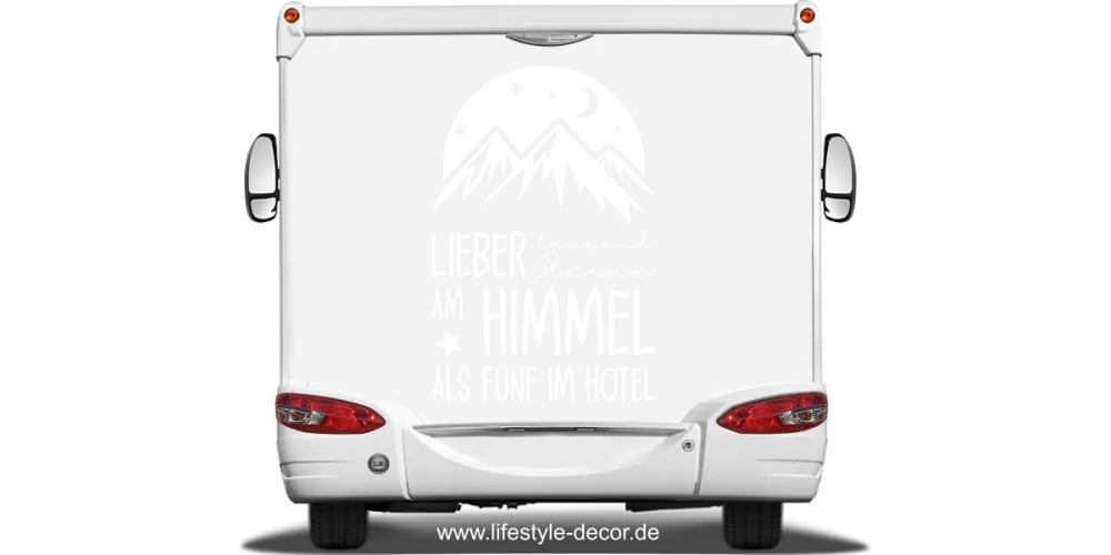 Wohnmobilaufkleber Tausend Sterne am Himmel