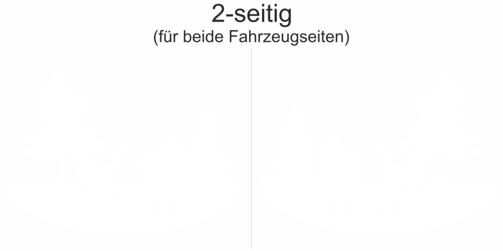 Wohnmobil Sticker Wald mit Rehen