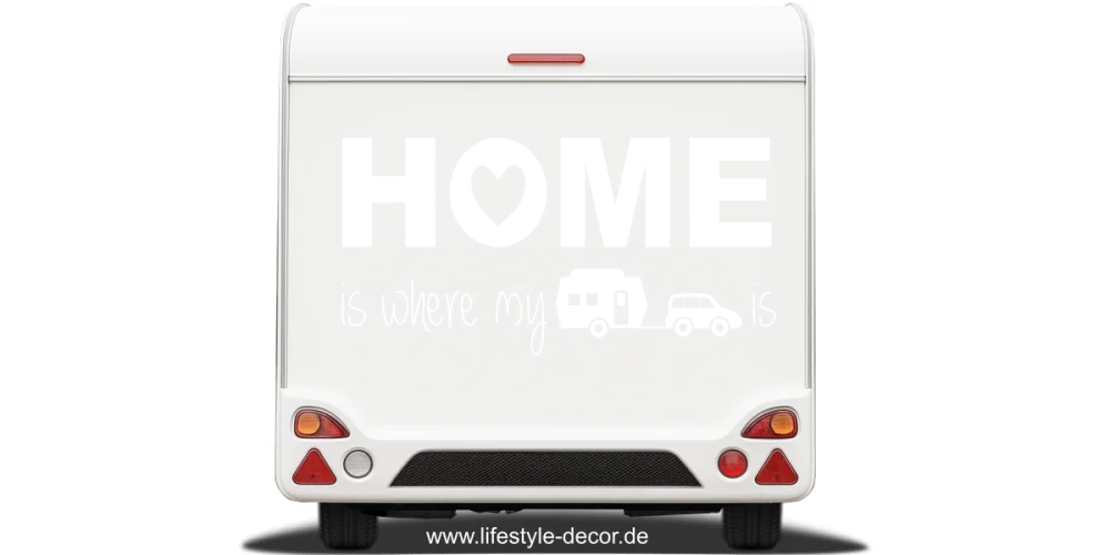 Wohnwagen Aufkleber Home is Wohnwagen Aufkleber Home is