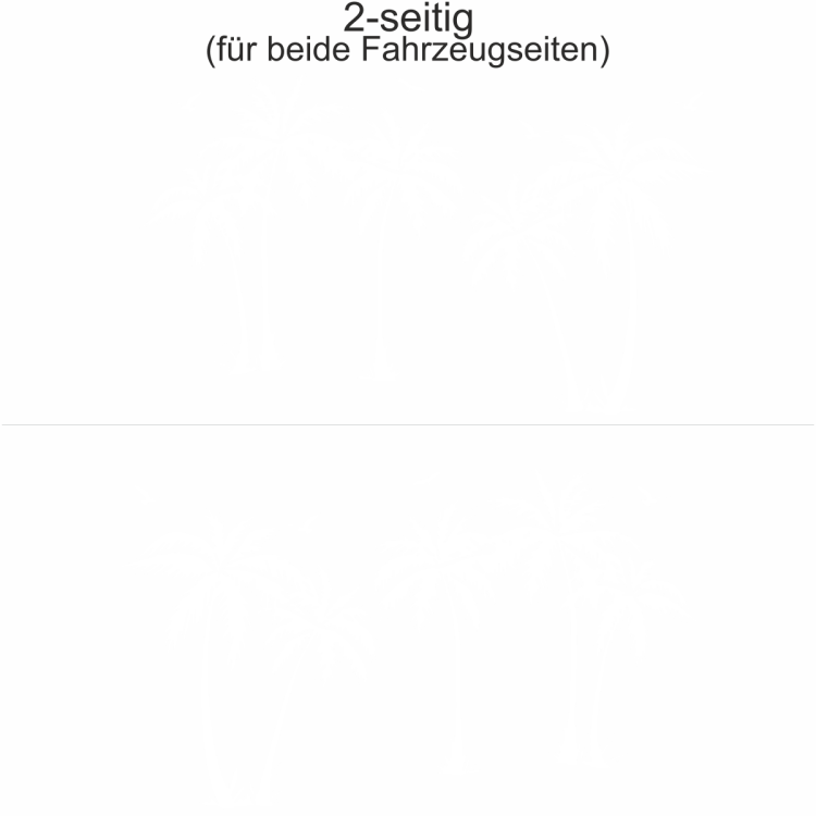Camperaufkleber Palmen