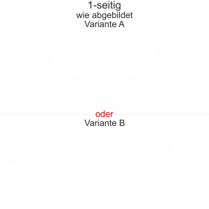 Autodekor Hamburger Skyline - Ansicht Ausrichtung mit Farbauswahl und Variante