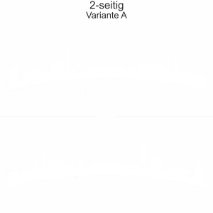 Autotattoo mit der Silhouette von Bremen - Ansicht zweiseitig für beide Fahrzeugseiten und Farbauswahl