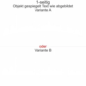 Autoaufkleber Hannoveraner Skyline - Ansicht Ausrichtung mit Farbauswahl und Variante