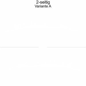 Konturen Duisburgs als Aufkleber fürs Auto - Ansicht zweiseitig für beide Fahrzeugseiten und Farbauswahl
