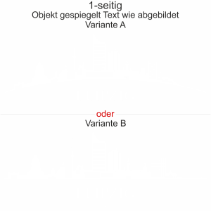 Konturgeschnittene Autofolie mit Leipziger Skyline - Ansicht Ausrichtung mit Farbauswahl und Variante