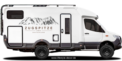 Autoaufkleber Zugspitze