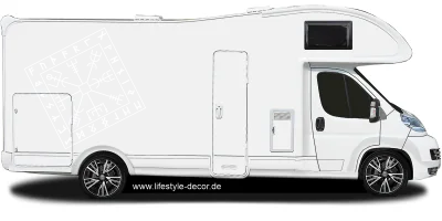 Autoaufkleber Runenkompass