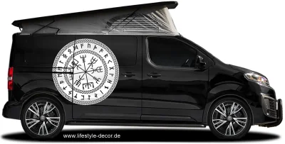 Autoaufkleber Wikingerkompass