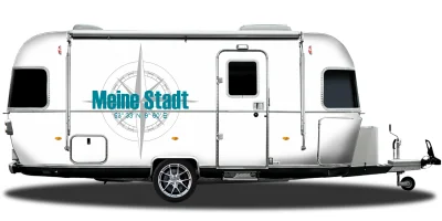 Autoaufkleber Kompass mit Koordinaten und Wunschtext