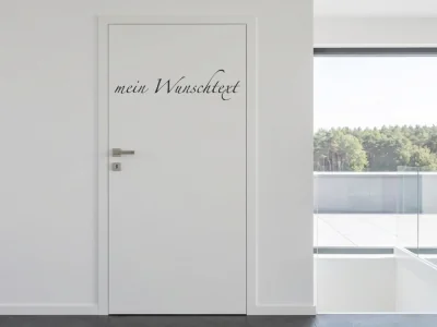Türbeschriftung Wunschtext | 1
