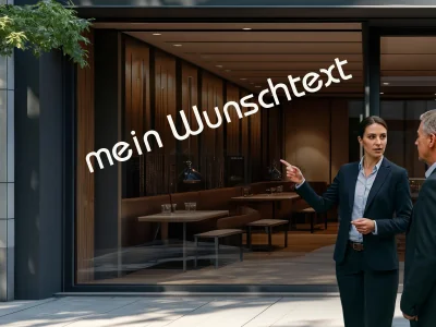 Personalisierter Schaufensteraufkleber | 18