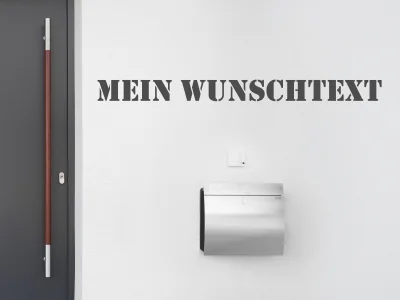 Fassadenbeschriftung Wunschtext | 15