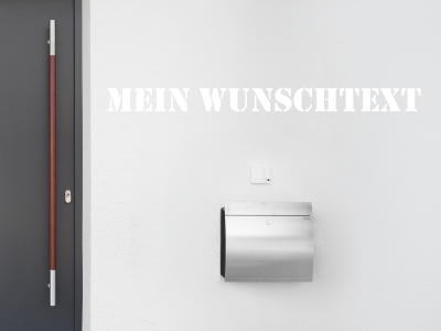 Fassadenbeschriftung Wunschtext | 15