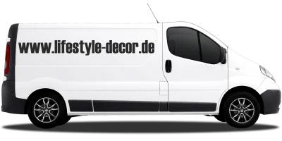 Autoaufkleber Wunschtext 28 | Set für beide Fahrzeugseiten