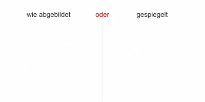 Glasdekor Wer den Tag mit einem Lachen beginnt - Ansicht Ausrichtung und Farbauswahl