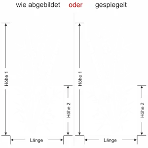 Sichtschutz Bambuszweige-Ansicht Ausrichtung