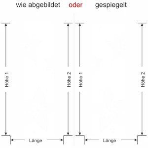 Sichtschutz mit modernen Blumen für das Fenster - Ansicht Ausrichtung und Farbauswahl