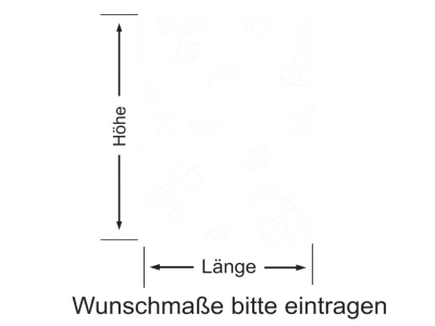 Milchglasfolie Blätter