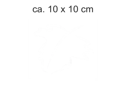 Milchglasfolie Blätter