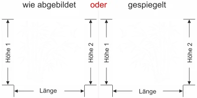 Fensterfolie Bambusstrauch und Vögel