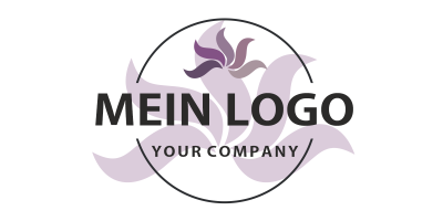 Wandtattoo Firmenlogo mehrfarbig - Ansicht Beispielbild