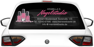 Fahrzeugbeschriftung Nagelstudio | 02
