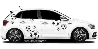 Auto-Aufkleber-Fussball-Set