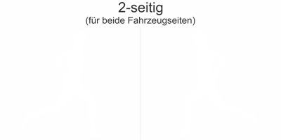 Autotattoo Laufen - Ansicht 2-seitig und Farbauswahl