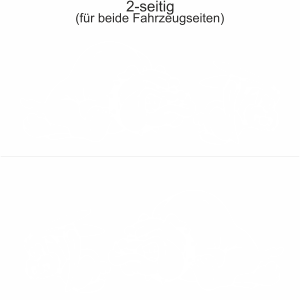 Autoaufkleber Rasende Bulldogge