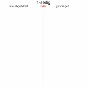 Aufkleber Auto kunstvoller Blätterzweig - Ansicht Ausrichtung und Farbauswahl