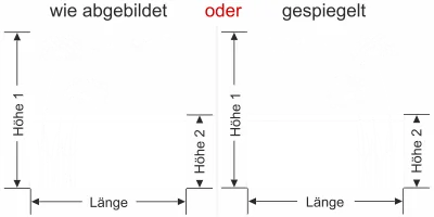Fensterfolie Pusteblume - Ansicht Ausrichtung und Farbauswahl