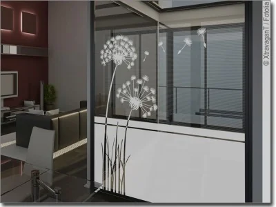 Fensterfolie Pusteblume
