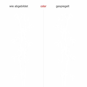 Glasdekor Stilvoller Bambus - Ansicht Ausrichtung und Farbauswahl
