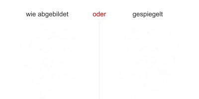 Glastattoo Chinesisches Zeichen Familie - Ansicht Ausrichtung mit Farbauswahl