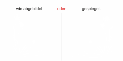 Glasdekor Kunstvoller Blumenzweig