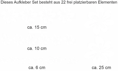 Möbelsticker Blütenmeer Set