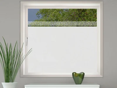 Sichtschutz Griechische Bordüre für Glas