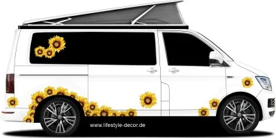 Sonnenblumen Autoaufkleber Set