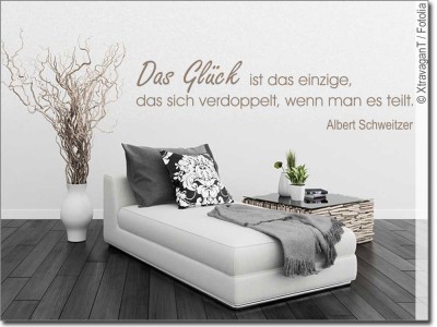 Wandspruch Jeder ist seines Glückes Schmied Wandtattoo