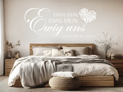 Wandtattoo Ewig dein, ewig mein
