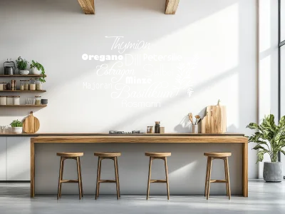 Wandtattoo Küchen Kräuter