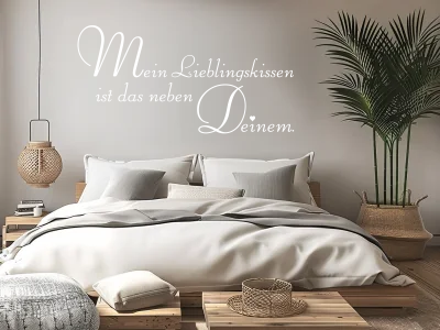 Wandtattoo Spruch Mein Lieblingskissen