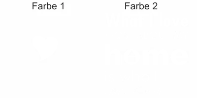 Wandtattoo What I love - Ansicht Farbauswahl
