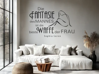 Wandtattoo Die Fantasie des Mannes