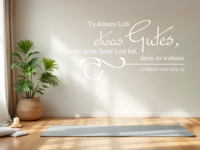Wandzitat Tu Deinem Leib