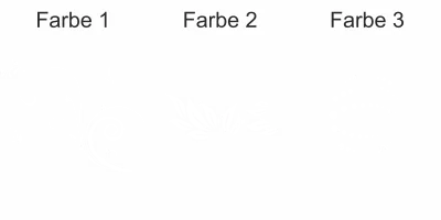Möbeltattoo mit buntem Flower Ornament - Ansicht Farbauswahl