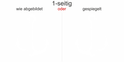 Aufkleber Ankermotiv mit Tau
