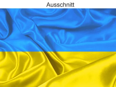 Aufkleber Fahne der Ukraine- Ansicht Ausschnitt